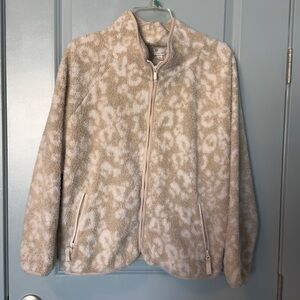 All in Motion Tan Teddy Jacket Size L